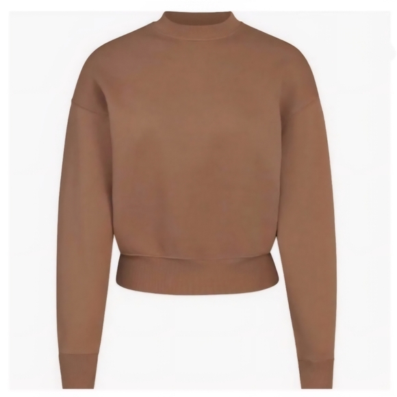 SKIMS Kim Kardashian Outdoor Fleece Pullover Sweatshirt Womens XXS - Picture 3 of 5